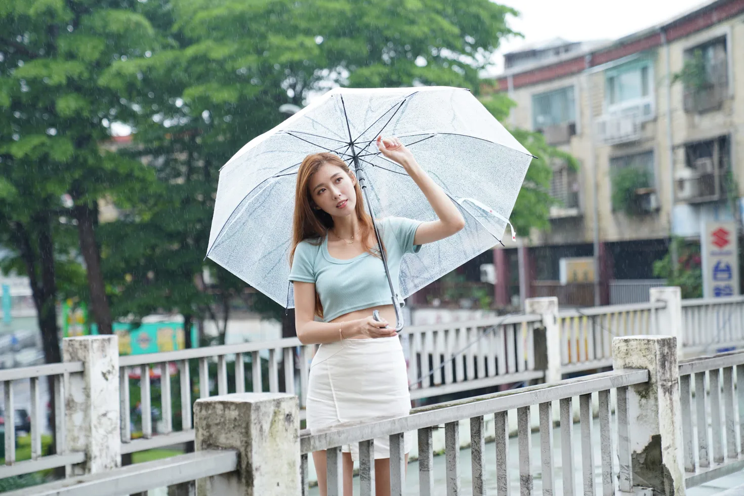 [Mzsock] NO.129 Liao Tingqi’s midriff-revealing short skirt shows off her beautiful legs street photography#[99P]-87